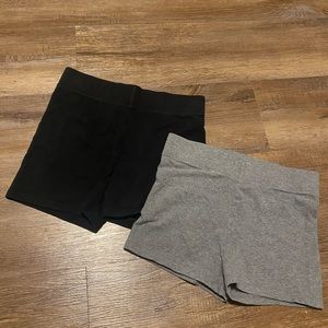 Black and Gray Forever 21 Shorts